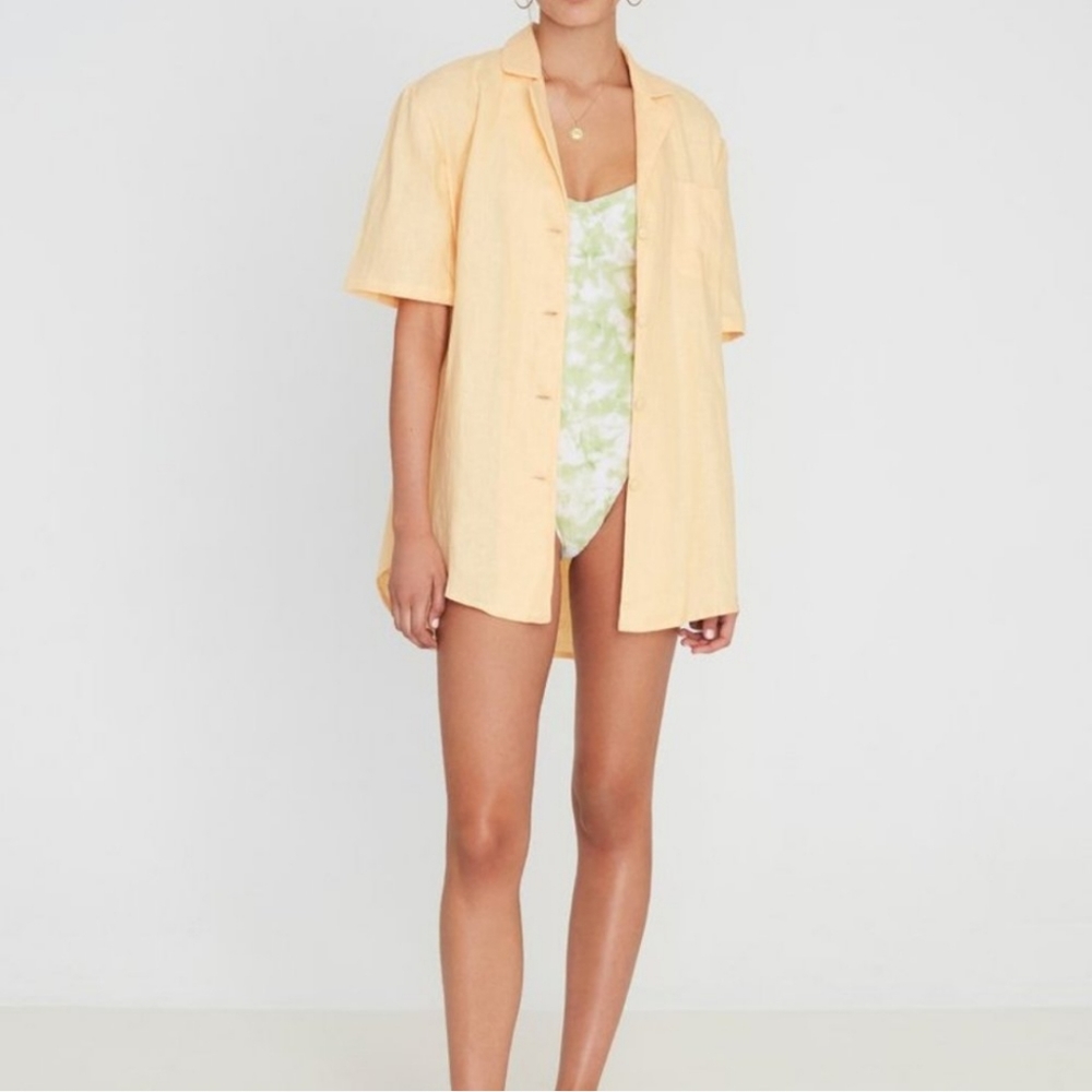 Faithfull The Brand Charlita Shirt Dress Size US 2